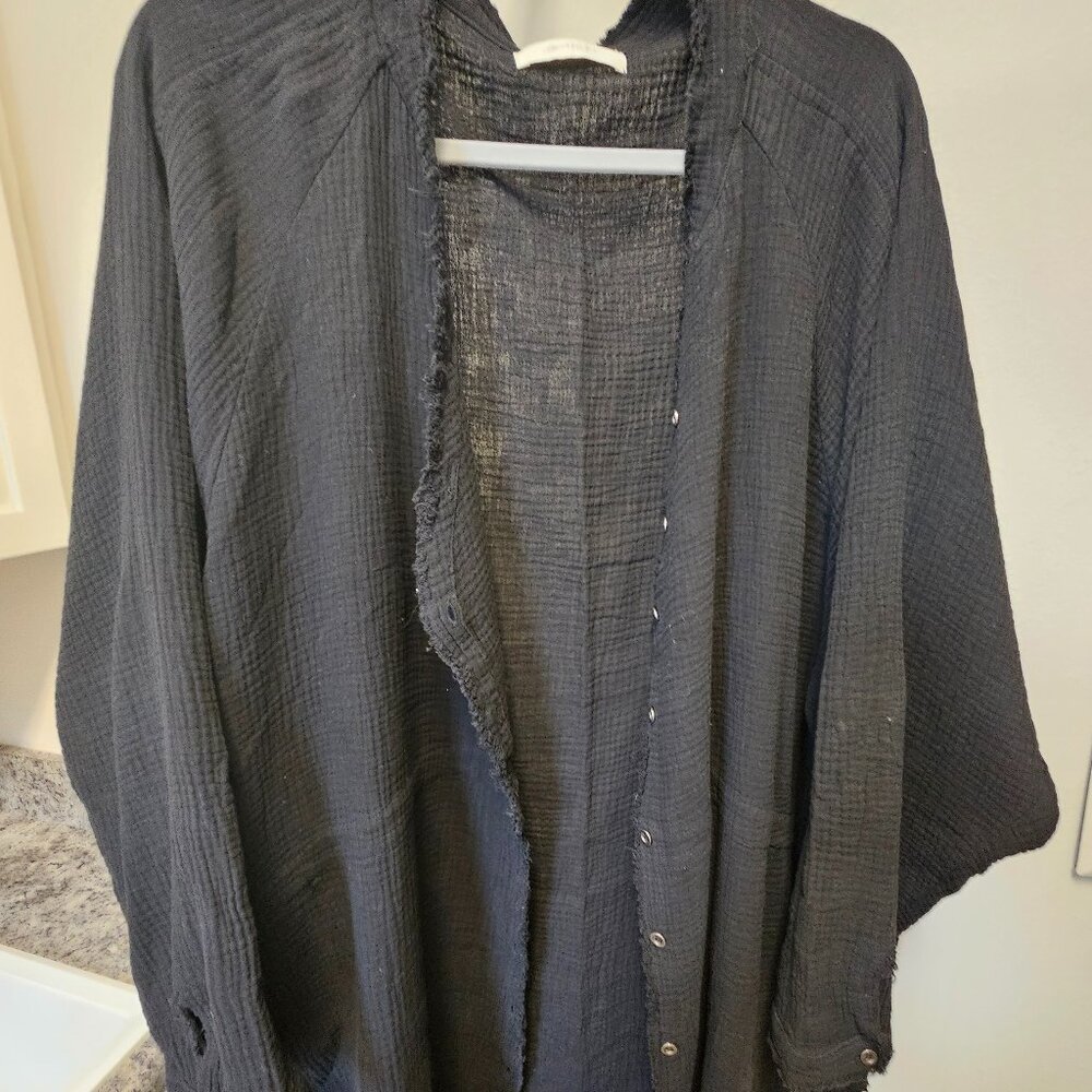 A Beautiful Soul Boutique fringed top, Black size #X
